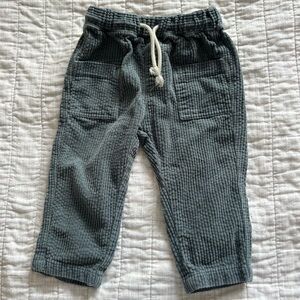 H&M Kids Corduroy Joggers in Dark Gray